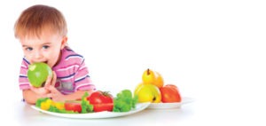 Frutas y verduras en la alimentación infantil